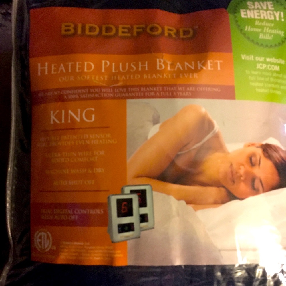 Biddeford Heated Plush King Size Blanket